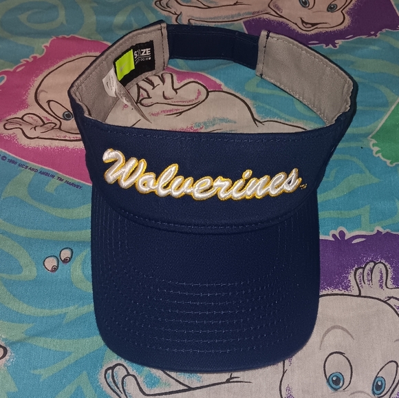 Nike Michigan Wolverines Visor Cap Hat  NCAA U Of M Nike - Picture 2 of 3